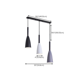ZOWALA - Modern 3-Light Cone Kitchen Island Pendant Lights Image - 17