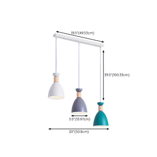 ZOWALA - Modern 3-Light Cone Kitchen Island Pendant Lights Image - 18