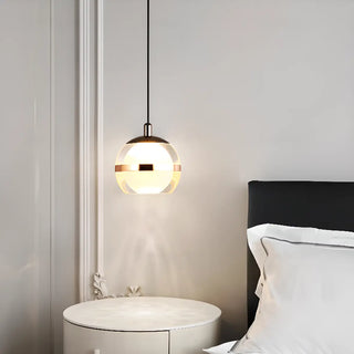 ZOWALA - Modern Minimalist Acrylic Glass Globe LED Pendant Light Image - 1