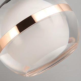 ZOWALA - Modern Minimalist Acrylic Glass Globe LED Pendant Light Image - 13