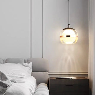 ZOWALA - Modern Minimalist Acrylic Glass Globe LED Pendant Light Image - 2