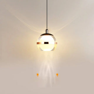ZOWALA - Modern Minimalist Acrylic Glass Globe LED Pendant Light Image - 7