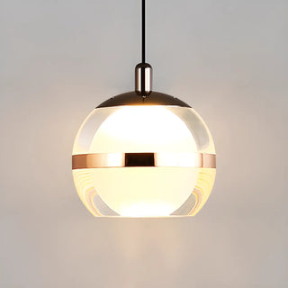 ZOWALA - Modern Minimalist Acrylic Glass Globe LED Pendant Light Image - 8