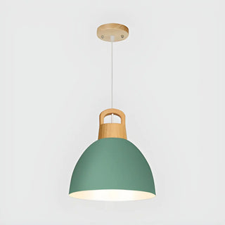 ZOWALA - Modern Colorful Metal Dome Dining Room Pendant Light Image - 11