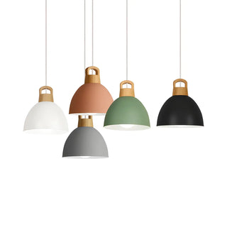 ZOWALA - Modern Colorful Metal Dome Dining Room Pendant Light Image - 5