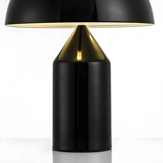 Modern Black Dome Geometric Metal Bedroom Table Lamp Zawala Image - 15