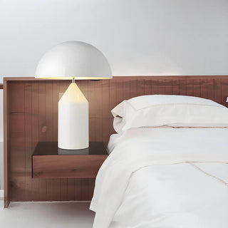 Modern Black Dome Geometric Metal Bedroom Table Lamp Zawala Image - 5