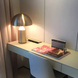 Modern Black Dome Geometric Metal Bedroom Table Lamp Zawala Image - 7