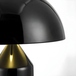 Modern Black Dome Geometric Metal Bedroom Table Lamp Zawala Image - 9