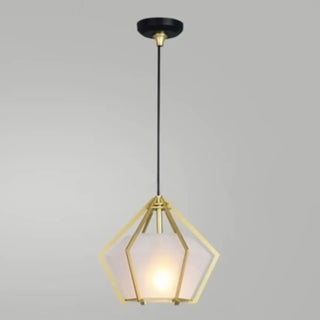 ZOWALA - Modern Geometric Green Glass Dining Room Pendant Lights Set Image - 15