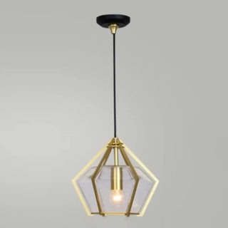 ZOWALA - Modern Geometric Green Glass Dining Room Pendant Lights Set Image - 17