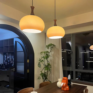 ZOWALA - Modern Caramel Glass Dome 2-Light Island Light Image - 4