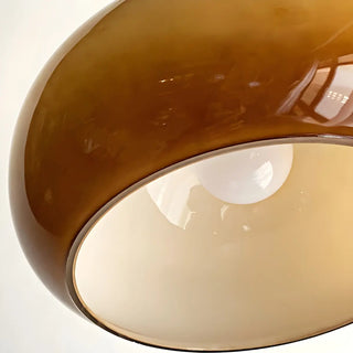 ZOWALA - Modern Caramel Glass Dome 2-Light Island Light Image - 7