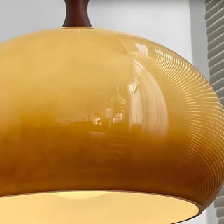 ZOWALA - Modern Caramel Glass Dome 2-Light Island Light Image - 9