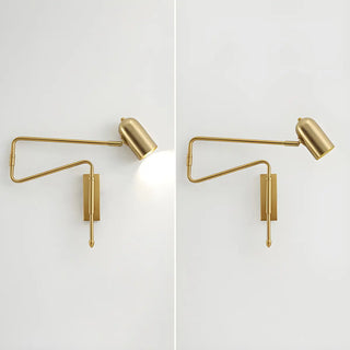 Adjustable Arm Iron Dome Bedroom Reading Wall Lamp Zawala Image - 11