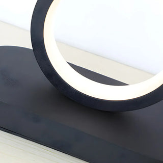 Simple Stylish Black Round 4 Lights LED Table Lamp Zawala Image - 8