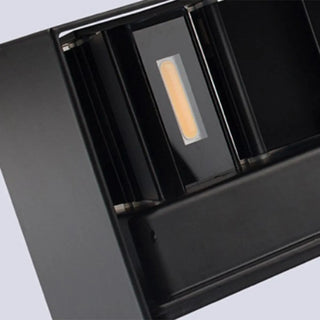 Waterproof Black Square Up Down Outdoor Wall Sconce Zawala Image - 11
