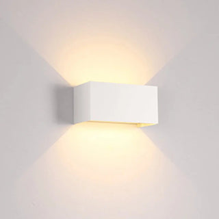 Waterproof Black Square Up Down Outdoor Wall Sconce Zawala Image - 7