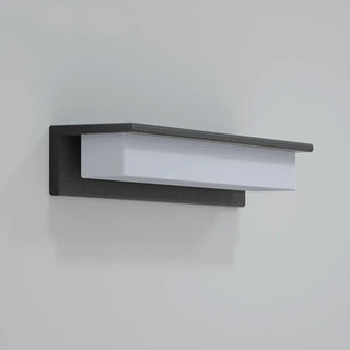 Solar Black Rectangular LED Outdoor Wall Light  Zawala Image - 8