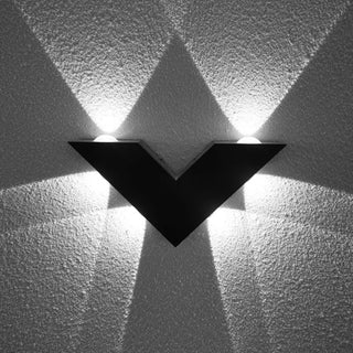 Waterproof V-Shaped Outdoor Up Down Wall Sconce Zawala Image - 4