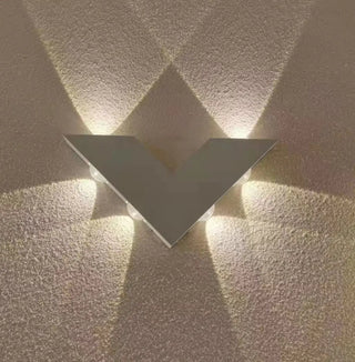 Waterproof V-Shaped Outdoor Up Down Wall Sconce Zawala Image - 7