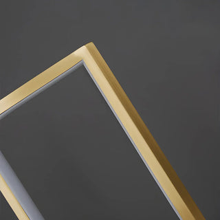 Minimalist Rectangular Metal Frame Bedroom Table Lamp Zawala Image - 10