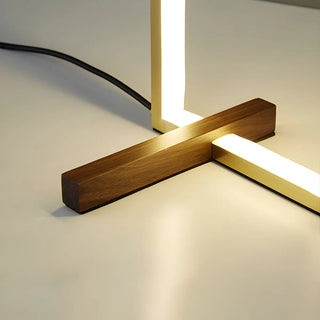 Minimalist Rectangular Metal Frame Bedroom Table Lamp Zawala Image - 11