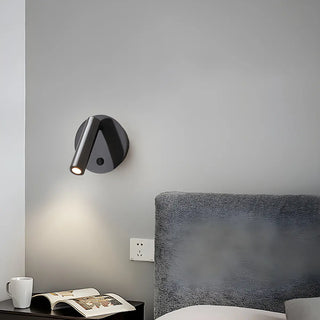 Round Base Cylinder Rotating Reading Bedside Wall Light Zawala Image - 1