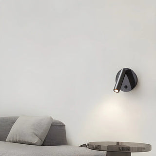 Round Base Cylinder Rotating Reading Bedside Wall Light Zawala Image - 4