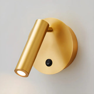Round Base Cylinder Rotating Reading Bedside Wall Light Zawala Image - 5