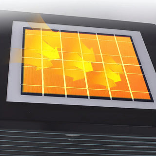 Modern Solar Square Metal Outdoor Post Light Black Zawala Image - 13