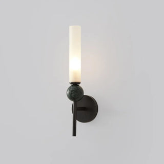 ZOWALA - Modern Metal Up Stone Cylinder Wall Light Image - 9