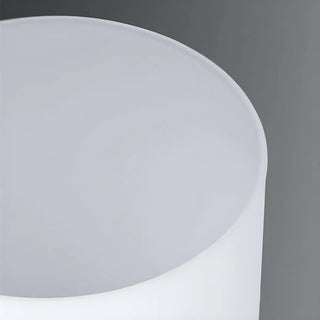 White Simple Cylinder Glass Chrome Vanity Light 3 Bulbs Zawala Image - 16