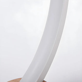 Bedroom Minimalist White Oval LED Decor Table Lamp Zawala Image - 12