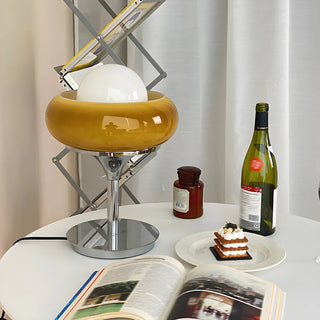 Modern Cup Shade Dome Glass Bedroom Decor Table Lamp Zawala Image - 4