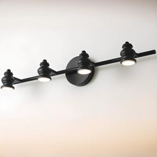 Traditional White 4-Light Bathroom Light Vanity Fixture  Zawala Image - 9