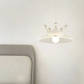 Modern Mini Acrylic Pendant Light Crown Dome Dining Room Zawala Image - 11