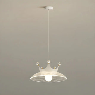 Modern Mini Acrylic Pendant Light Crown Dome Dining Room Zawala Image - 12