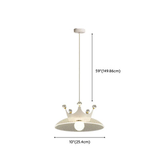 Modern Mini Acrylic Pendant Light Crown Dome Dining Room Zawala #size