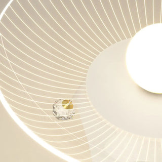 Modern Mini Acrylic Pendant Light Crown Dome Dining Room Zawala Image - 6