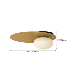 Modern Mini Gold Geometric Glass Flush Mount Light Zawala #size