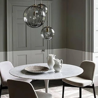 ZOWALA - Modern Multicolor Glass Globe Dining Room Pendant Light Image - 3
