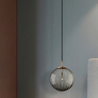 ZOWALA - Modern Multicolor Glass Globe Dining Room Pendant Light Image - 5