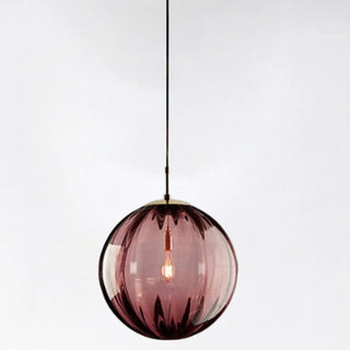 ZOWALA - Modern Multicolor Glass Globe Dining Room Pendant Light Image - 6