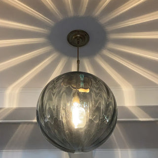 ZOWALA - Modern Multicolor Glass Globe Dining Room Pendant Light Image - 7