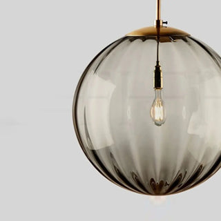 ZOWALA - Modern Multicolor Glass Globe Dining Room Pendant Light Image - 8