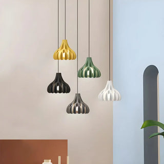 Modern Colorful Dome Resin Pendant Light Dining Room Zawala Image - 1