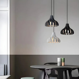Modern Colorful Dome Resin Pendant Light Dining Room Zawala Image - 9