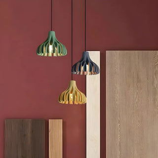 Modern Colorful Dome Resin Pendant Light Dining Room Zawala Image - 2