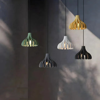Modern Colorful Dome Resin Pendant Light Dining Room Zawala Image - 3